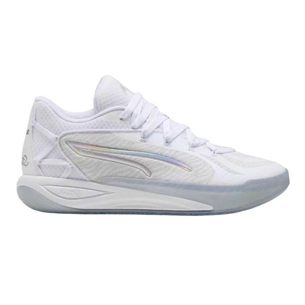 Puma Mens Stewie 4 Logo Basketball Shoes / Puma White